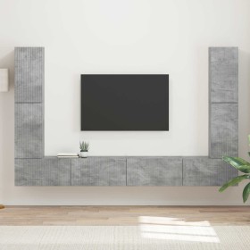 4 pcs Gris Concreto en Muebles TV | Comprar online en Foru.es