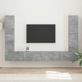 4 pcs Gris Concreto en Muebles TV | Comprar online en Foru.es