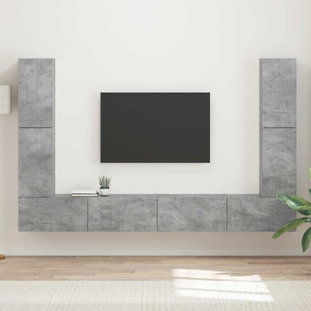 4 pcs Gris Concreto en Muebles TV | Comprar online en Foru.es