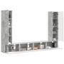 4 pcs Gris Concreto en Muebles TV | Comprar online en Foru.es
