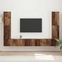 4 pcs Madera envejecida en Muebles TV | Comprar online en Foru.es