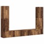 4 pcs Madera envejecida en Muebles TV | Comprar online en Foru.es