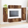 4 pcs Madera envejecida en Muebles TV | Comprar online en Foru.es