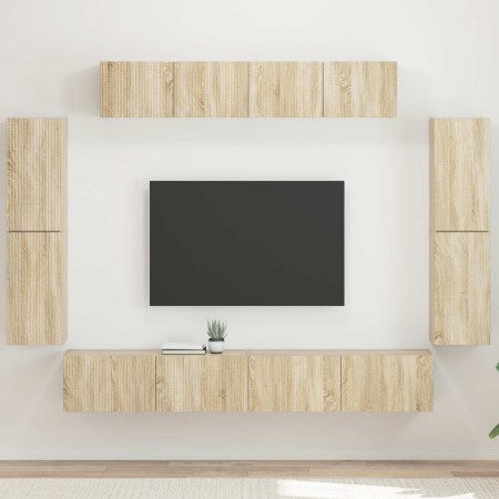 4 pcs Roble Sonoma en Muebles TV | Comprar online en Foru.es