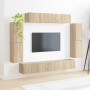 4 pcs Roble Sonoma en Muebles TV | Comprar online en Foru.es