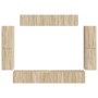 4 pcs Roble Sonoma en Muebles TV | Comprar online en Foru.es
