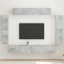 4 pcs Gris Concreto en Muebles TV | Comprar online en Foru.es