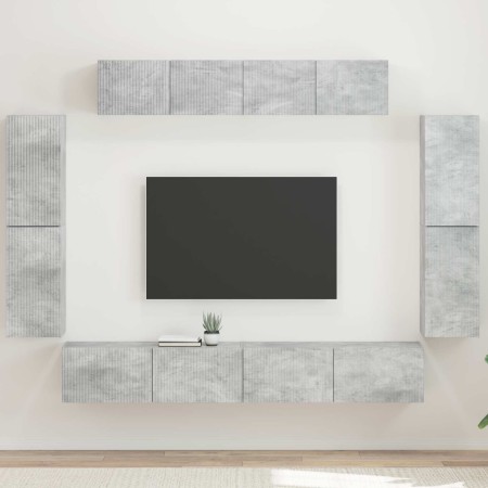 4 pcs Gris Concreto en Muebles TV | Comprar online en Foru.es