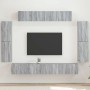 4 pcs Gris Sonoma en Muebles TV | Comprar online en Foru.es