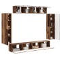 4 pcs Madera envejecida en Muebles TV | Comprar online en Foru.es