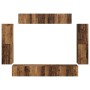 4 pcs Madera envejecida en Muebles TV | Comprar online en Foru.es