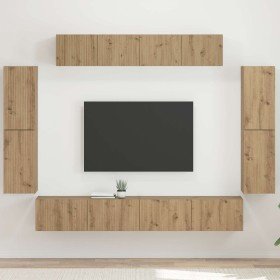 4 pcs Roble artesanal en Muebles TV | Comprar online en Foru.es