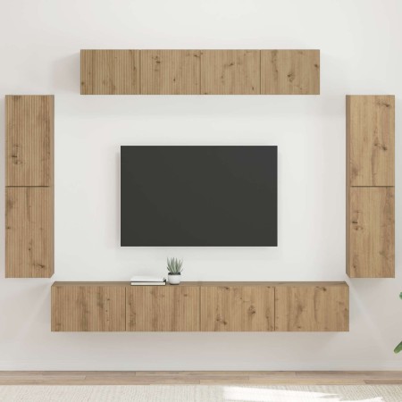 4 pcs Roble artesanal en Muebles TV | Comprar online en Foru.es