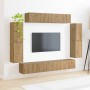 4 pcs Roble artesanal en Muebles TV | Comprar online en Foru.es