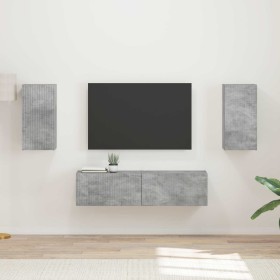 2 pcs Gris Concreto en Muebles TV | Comprar online en Foru.es