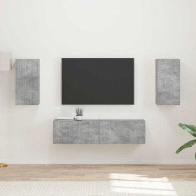 2 pcs Gris Concreto en Muebles TV | Comprar online en Foru.es