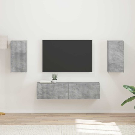 2 pcs Gris Concreto en Muebles TV | Comprar online en Foru.es