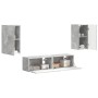 2 pcs Gris Concreto en Muebles TV | Comprar online en Foru.es