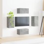 2 pcs Gris Concreto en Muebles TV | Comprar online en Foru.es
