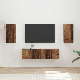 2 pcs Madera envejecida en Muebles TV | Comprar online en Foru.es