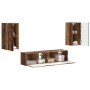 2 pcs Madera envejecida en Muebles TV | Comprar online en Foru.es