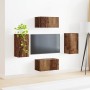 2 pcs Madera envejecida en Muebles TV | Comprar online en Foru.es