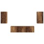 2 pcs Madera envejecida en Muebles TV | Comprar online en Foru.es