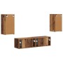 2 pcs Madera envejecida en Muebles TV | Comprar online en Foru.es