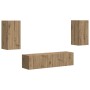 2 pcs Roble artesanal en Muebles TV | Comprar online en Foru.es