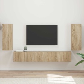 3 pcs Roble Sonoma en Muebles TV | Comprar online en Foru.es