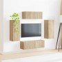 3 pcs Roble Sonoma en Muebles TV | Comprar online en Foru.es