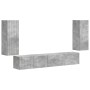 3 pcs Gris Concreto en Muebles TV | Comprar online en Foru.es