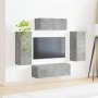 3 pcs Gris Concreto en Muebles TV | Comprar online en Foru.es