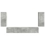 3 pcs Gris Concreto en Muebles TV | Comprar online en Foru.es