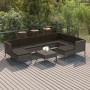 Set de muebles de jardín 10 pzas y cojines ratán sintético gris en Conjuntos de jardín | Comprar online en Foru.es