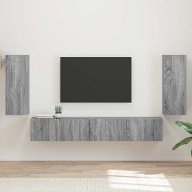 3 pcs Gris Sonoma en Muebles TV | Comprar online en Foru.es