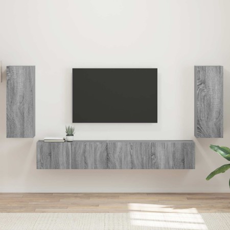 3 pcs Gris Sonoma en Muebles TV | Comprar online en Foru.es