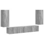 3 pcs Gris Sonoma en Muebles TV | Comprar online en Foru.es