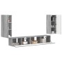 3 pcs Gris Sonoma en Muebles TV | Comprar online en Foru.es