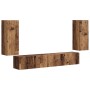 3 pcs Madera envejecida en Muebles TV | Comprar online en Foru.es