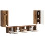 3 pcs Madera envejecida en Muebles TV | Comprar online en Foru.es