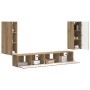3 pcs Roble artesanal en Muebles TV | Comprar online en Foru.es