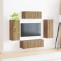 3 pcs Roble artesanal en Muebles TV | Comprar online en Foru.es
