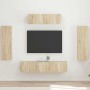 3 pcs Roble Sonoma en Muebles TV | Comprar online en Foru.es
