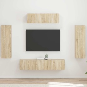 3 pcs Roble Sonoma en Muebles TV | Comprar online en Foru.es