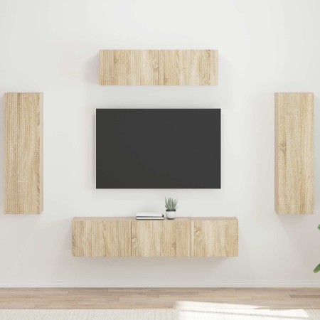 3 pcs Roble Sonoma en Muebles TV | Comprar online en Foru.es