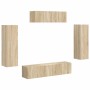 3 pcs Roble Sonoma en Muebles TV | Comprar online en Foru.es