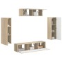 3 pcs Roble Sonoma en Muebles TV | Comprar online en Foru.es