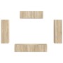 3 pcs Roble Sonoma en Muebles TV | Comprar online en Foru.es