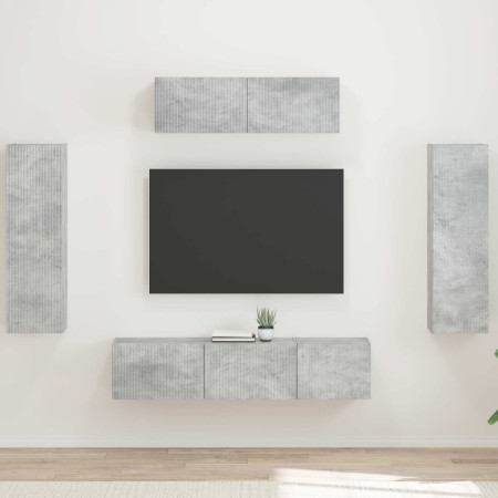 3 pcs Gris Concreto en Muebles TV | Comprar online en Foru.es